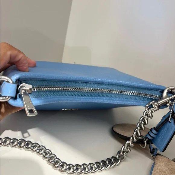 Coach Laurel Small Shoulder Bag With Mirror Charm And Pouch # CBI06 - Picture 8 of 11